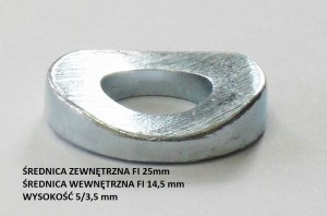 Podkładka wyrównawcza fi 14,5