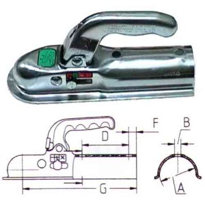Zaczep kulowy  K7,5D ,FI 60