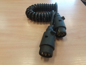 Przewód spiralny 3,5m z wtyczkami 7-pin